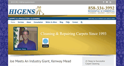 Desktop Screenshot of higenscarpetcleaning.com